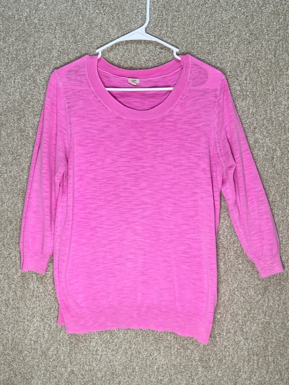 Flawed pink 100% cotton sweater size‎ large lightweight lounge cleaning camping
